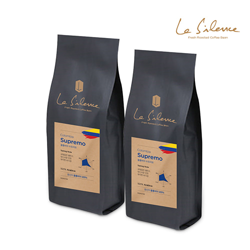 콜롬비아 수프리모 500g+500g 원두 커피
